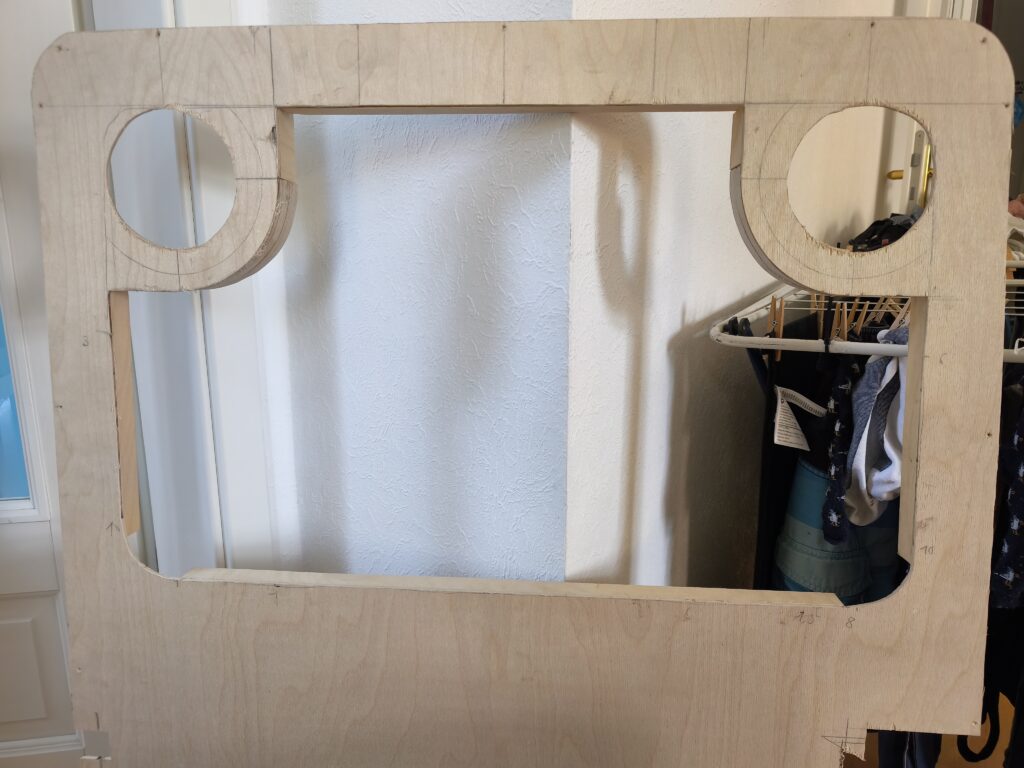 Tailgate trim panel in the making